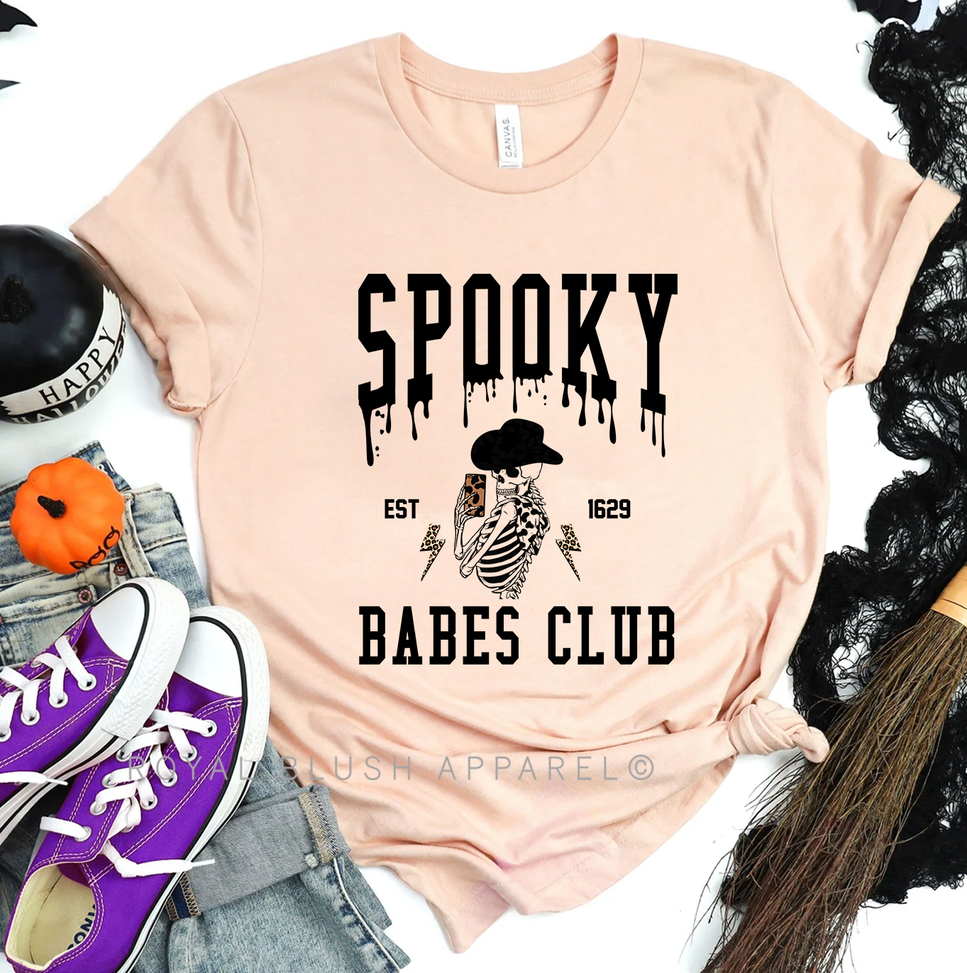 Spooky Babes Club Relaxed Unisex T-shirt