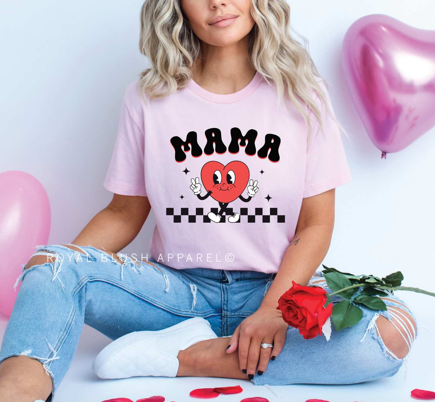 Mama Heart Icon Relaxed Unisex T-shirt