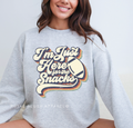 I'm Just Here For The Snacks Retro graphic sweatshirt