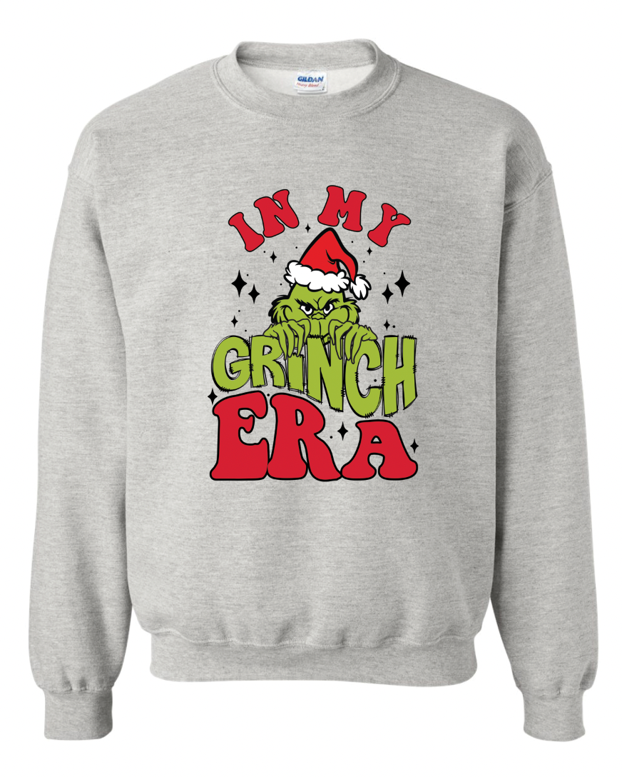 In My Grinch Era Sweatshirt - SMALL ASH UNISEX CREW