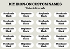 Custom Name Labels (20 Pack)