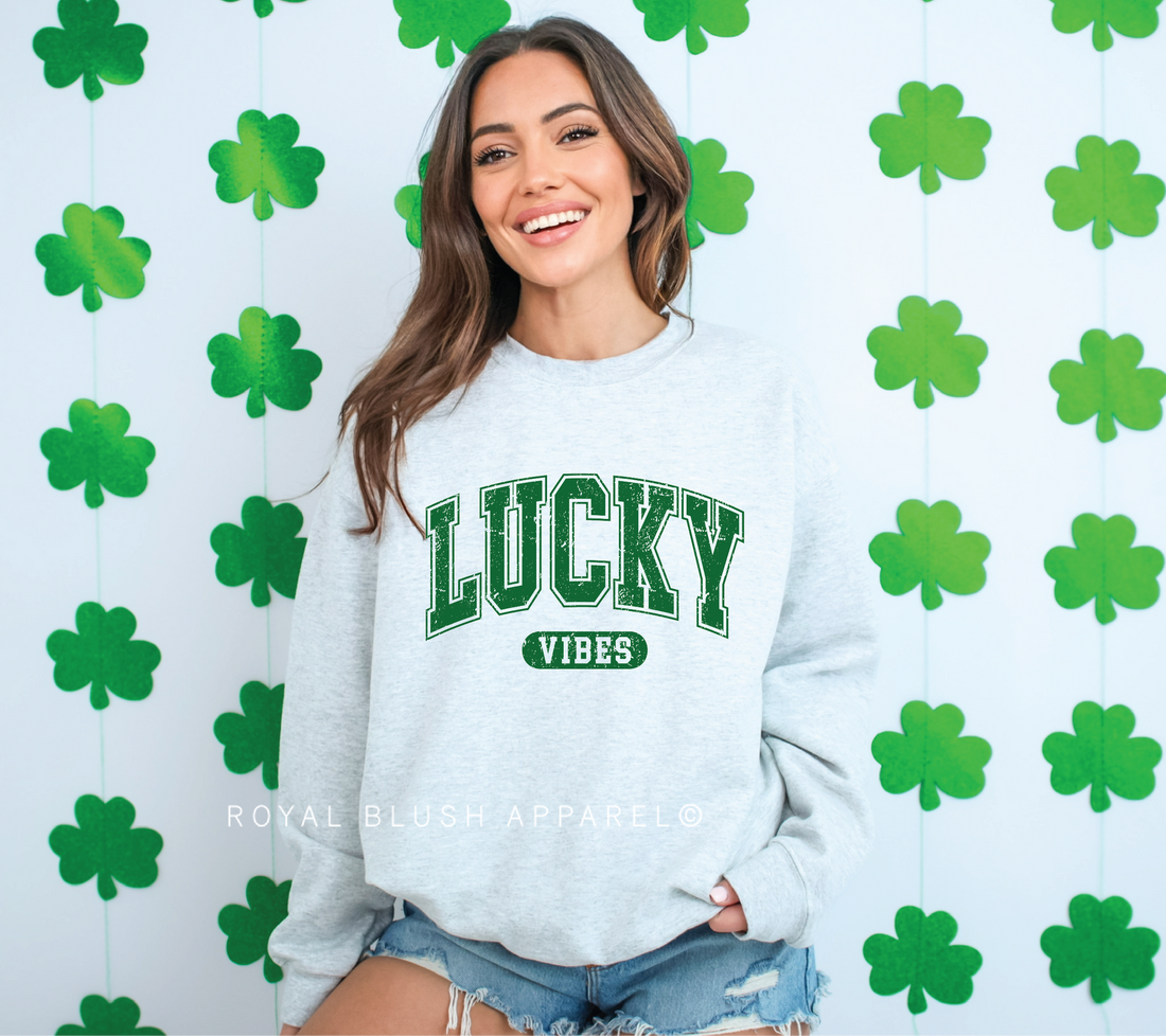 Green Lucky Vibes Sweatshirt