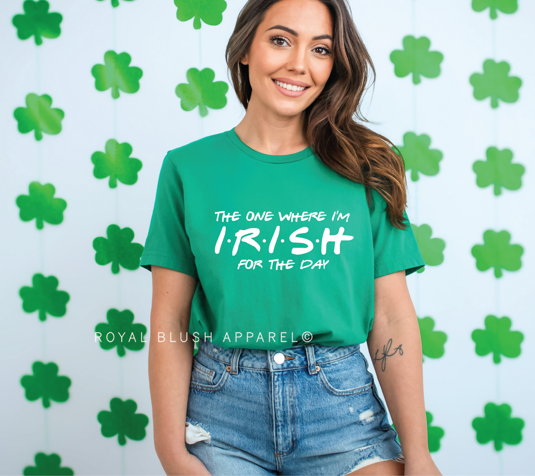 T-shirt unisexe décontracté irlandais pour la journée