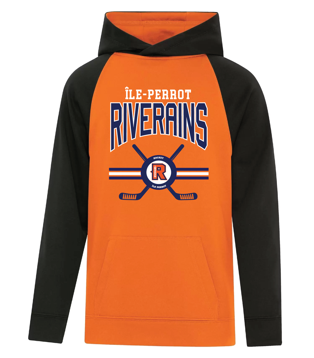 Riverains FLEECE HOODED 2 TONE SWEATSHIRT Y2037