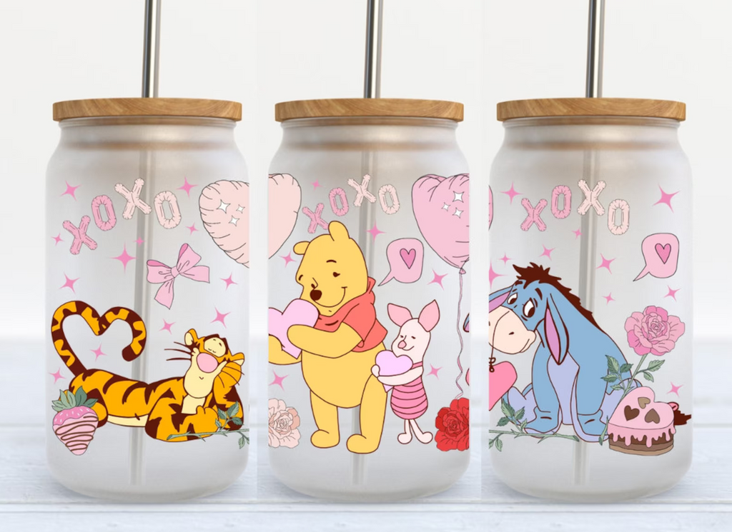 XOXO Iced Coffee Glass