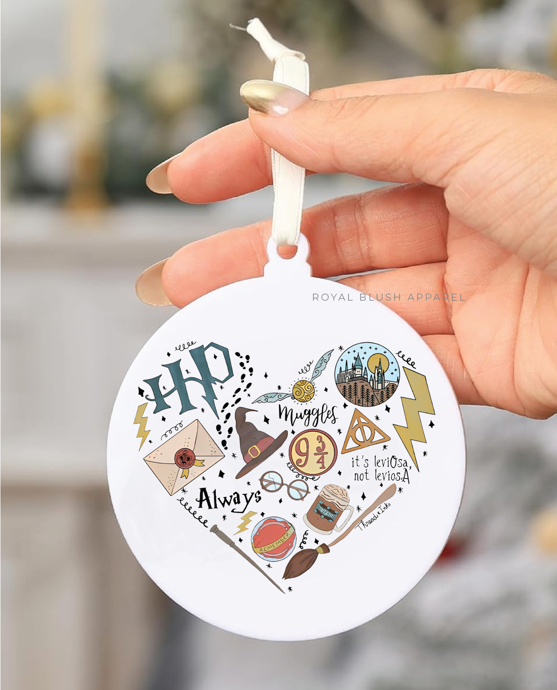 HP Heart Acrylic Ornament