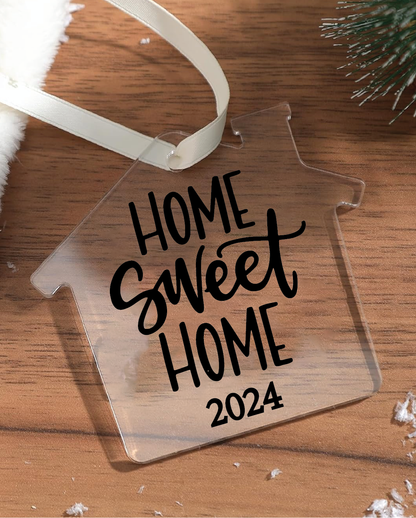 Home Sweet Home 2024 Acrylic House Ornament