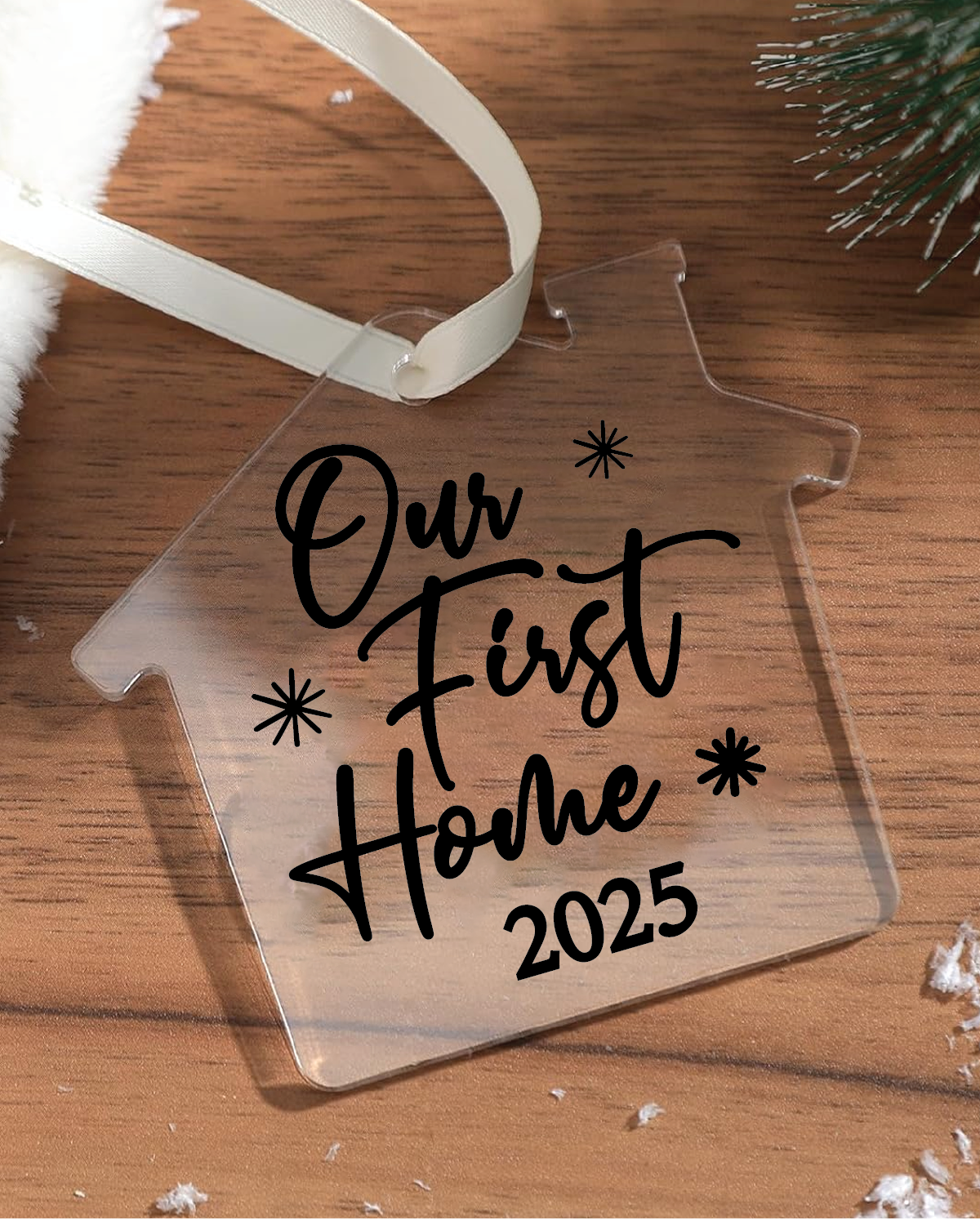 Our First Home 2025 Acrylic House Ornament