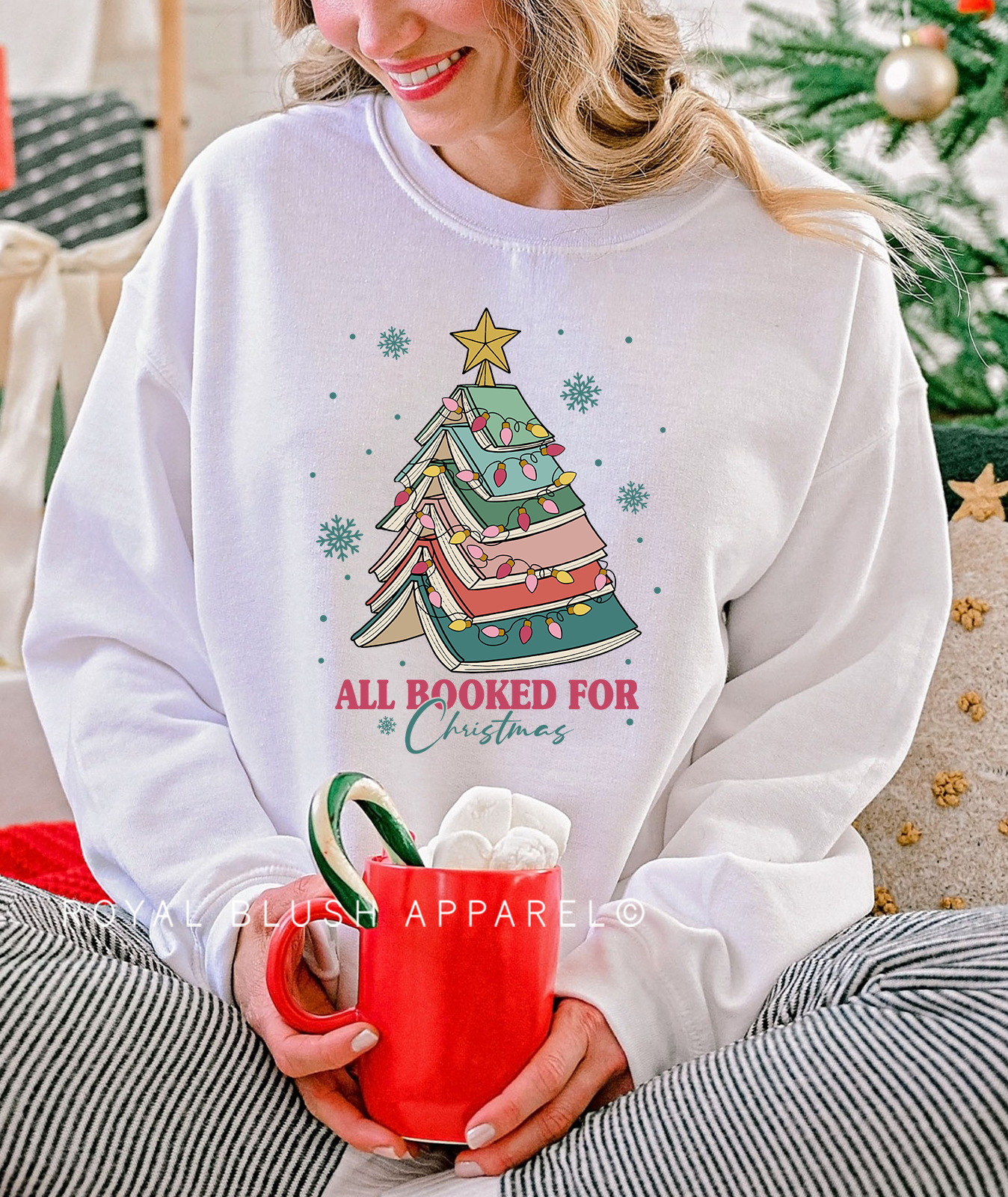 All Booked For Christmas Sweatshirt