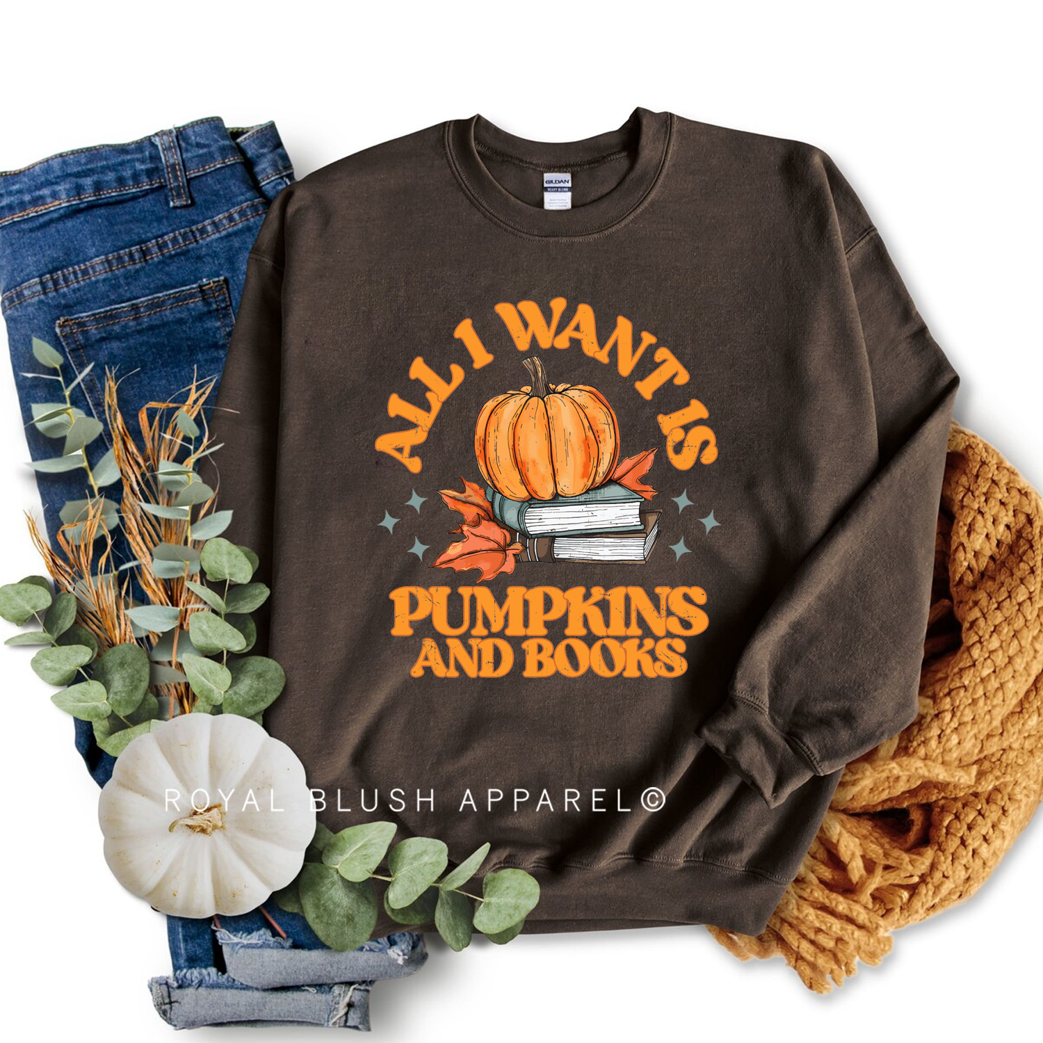 All I Want Is Pumpkins And Books Sweatshirt