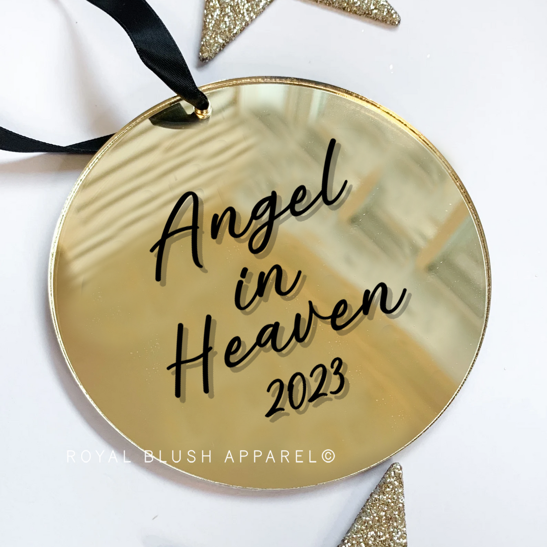 Angel In Heaven Mirror Acrylic Ornament