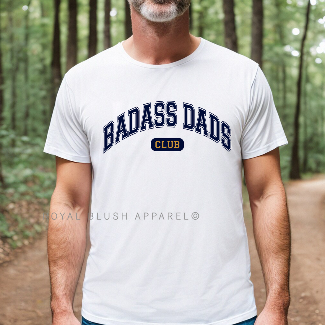 Badass Dads Club T-shirt unisexe décontracté