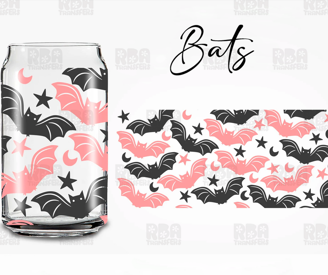 Bats Iced Coffee Glass