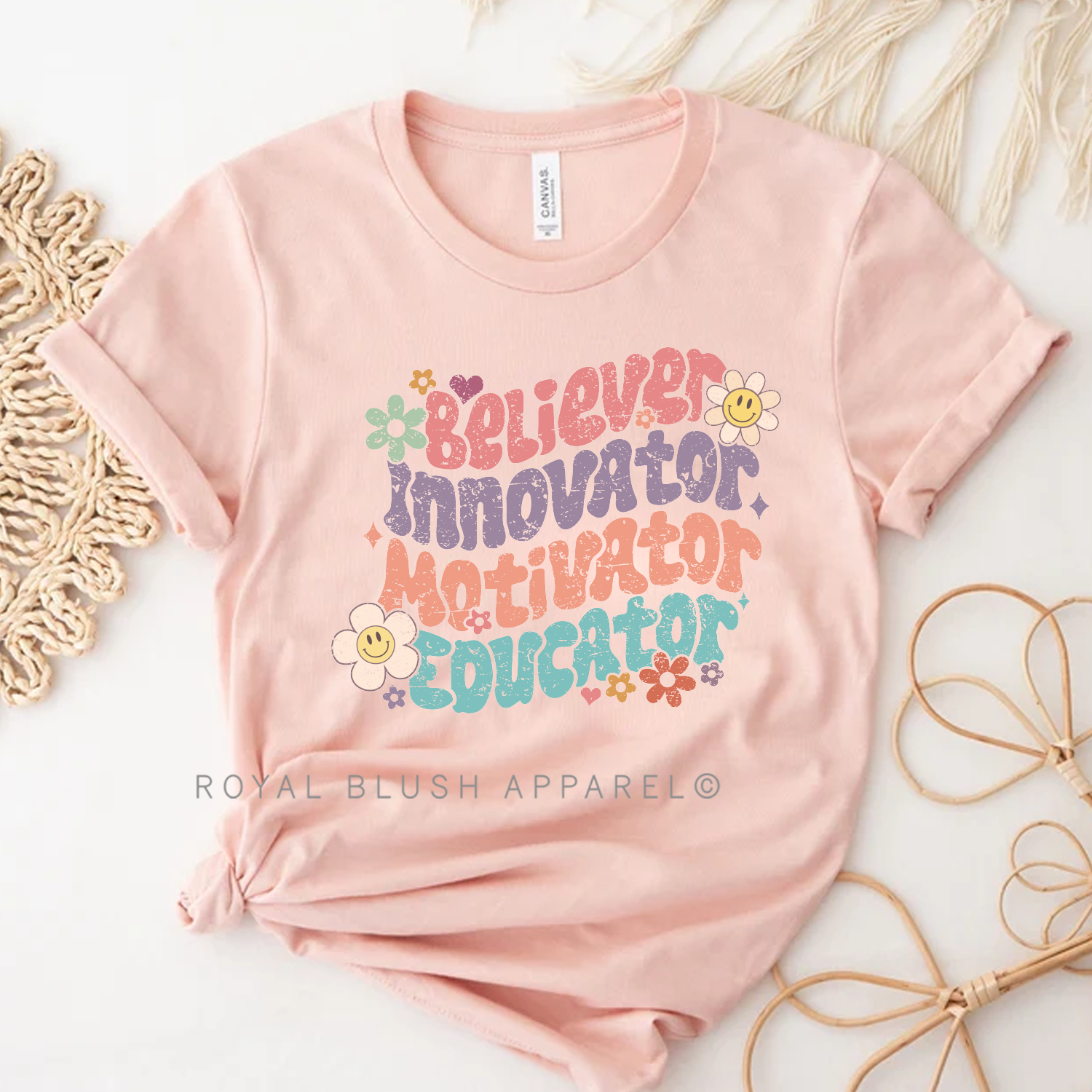 Believer Innovator Motivator Educator Relaxed Unisex T-shirt