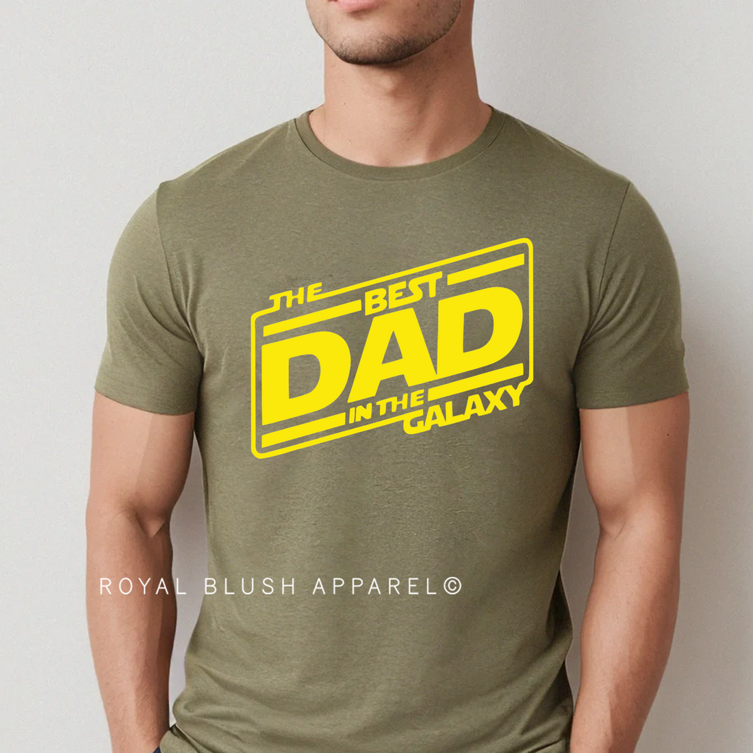 Best Dad - MEDIUM HEATHER MILITARY GREEN Relaxed Unisex T-shirt