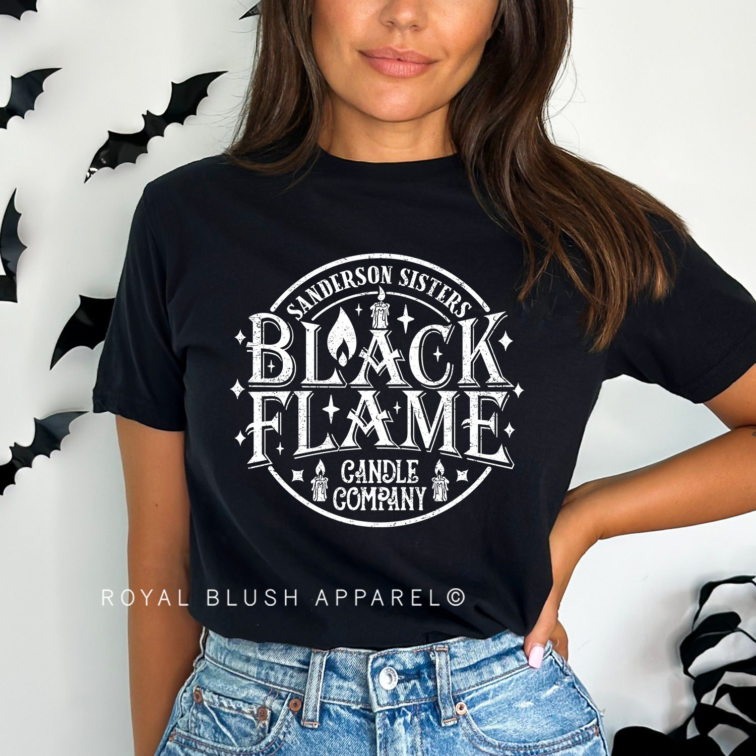 Black Flame Relaxed Unisex T-shirt