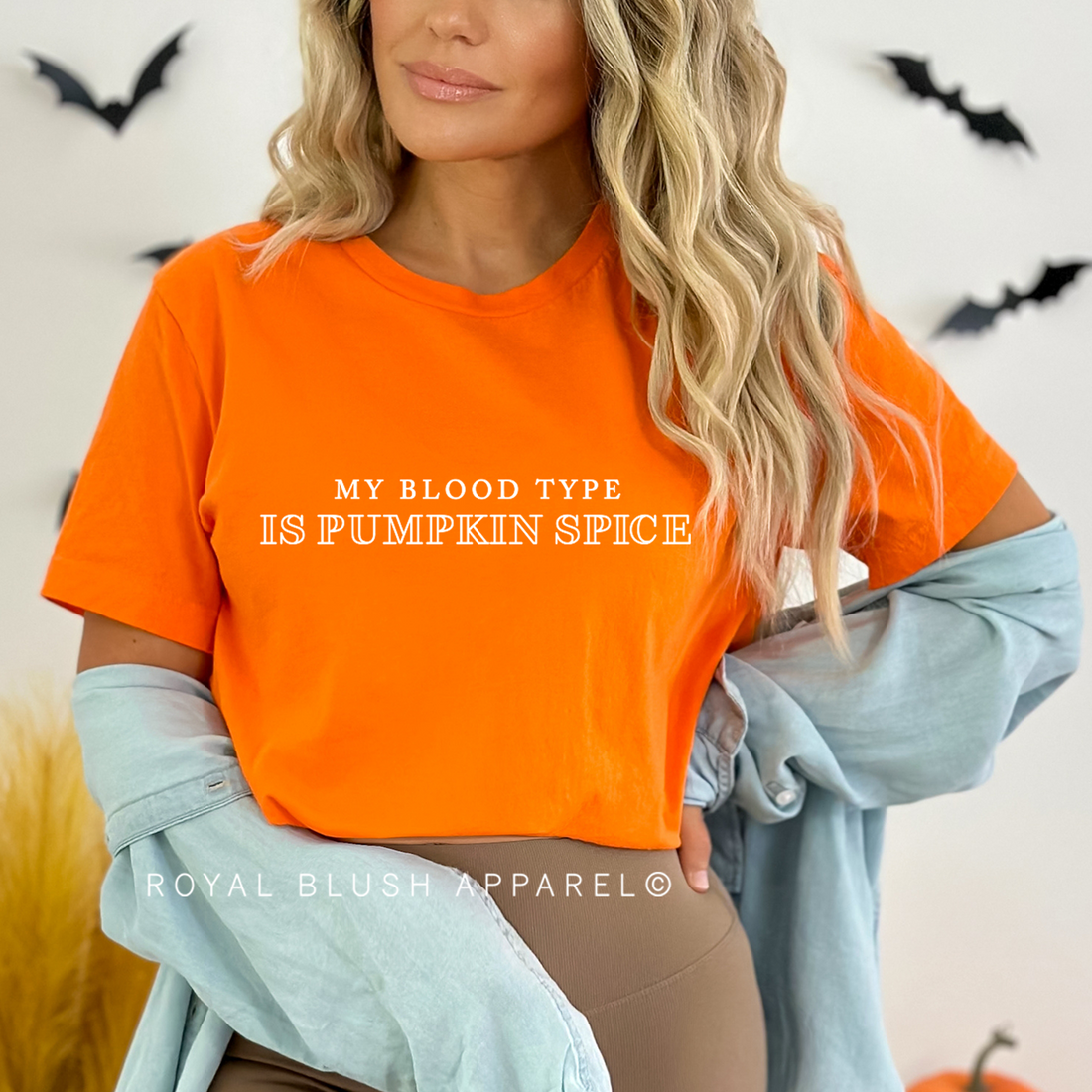 My Blood Type Is Pumpkin Spice Relaxed Unisex T-shirt