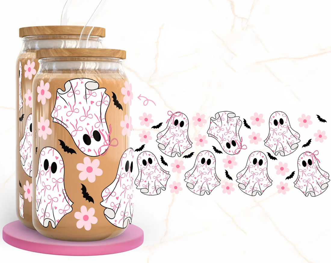 Bow Ghosts Iced Coffee Glass