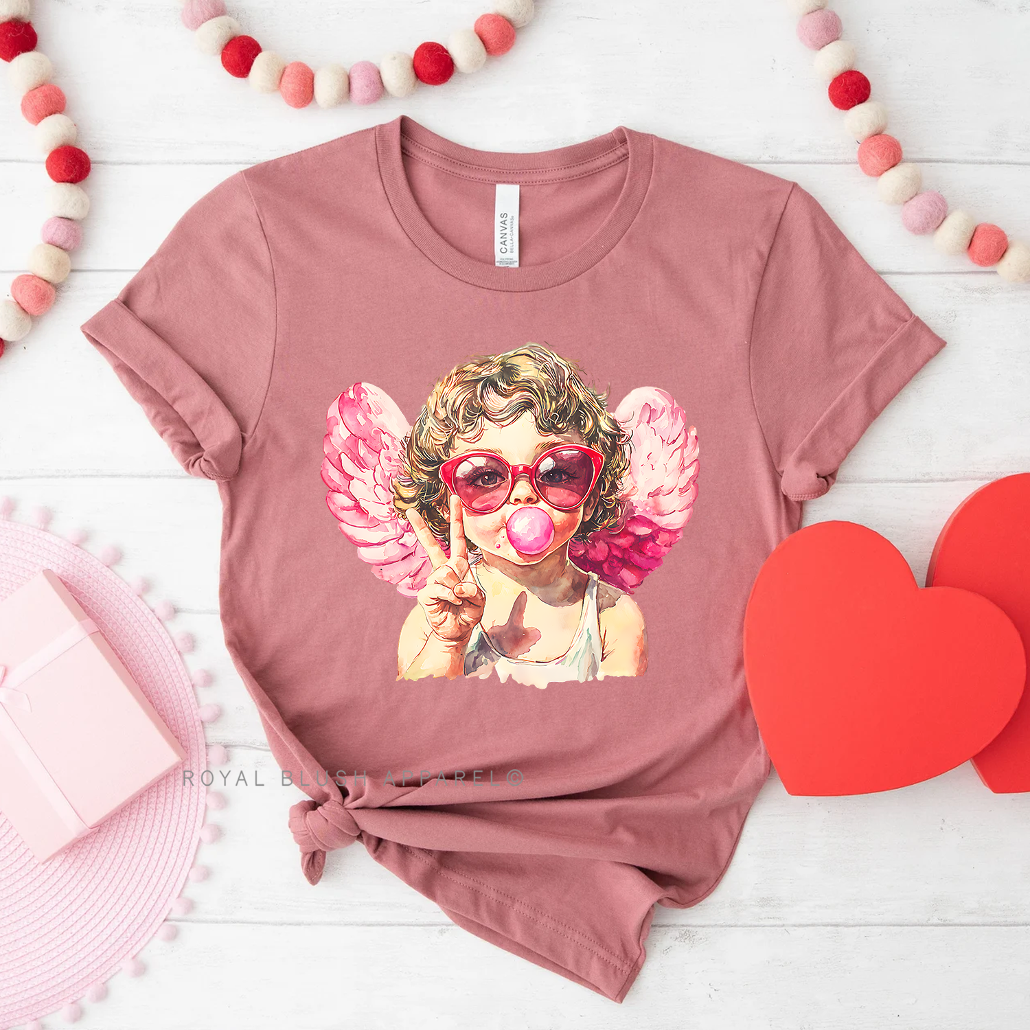 Bubble Gum Cupid Relaxed Unisex T-shirt