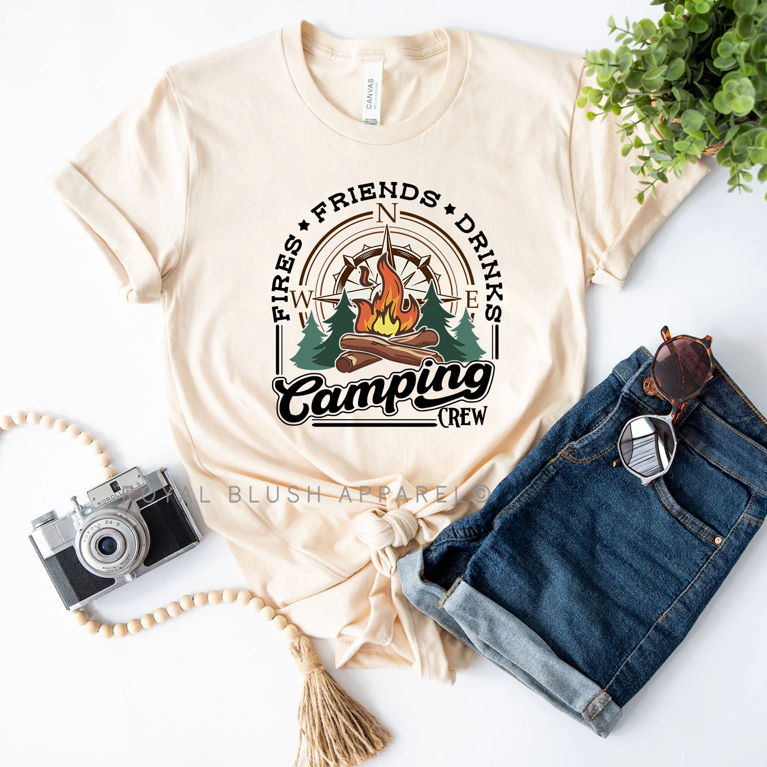 Camping Crew Relaxed Unisex T-shirt