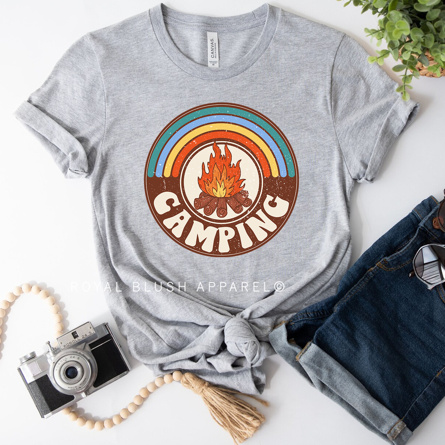 Camping Relaxed Unisex T-shirt
