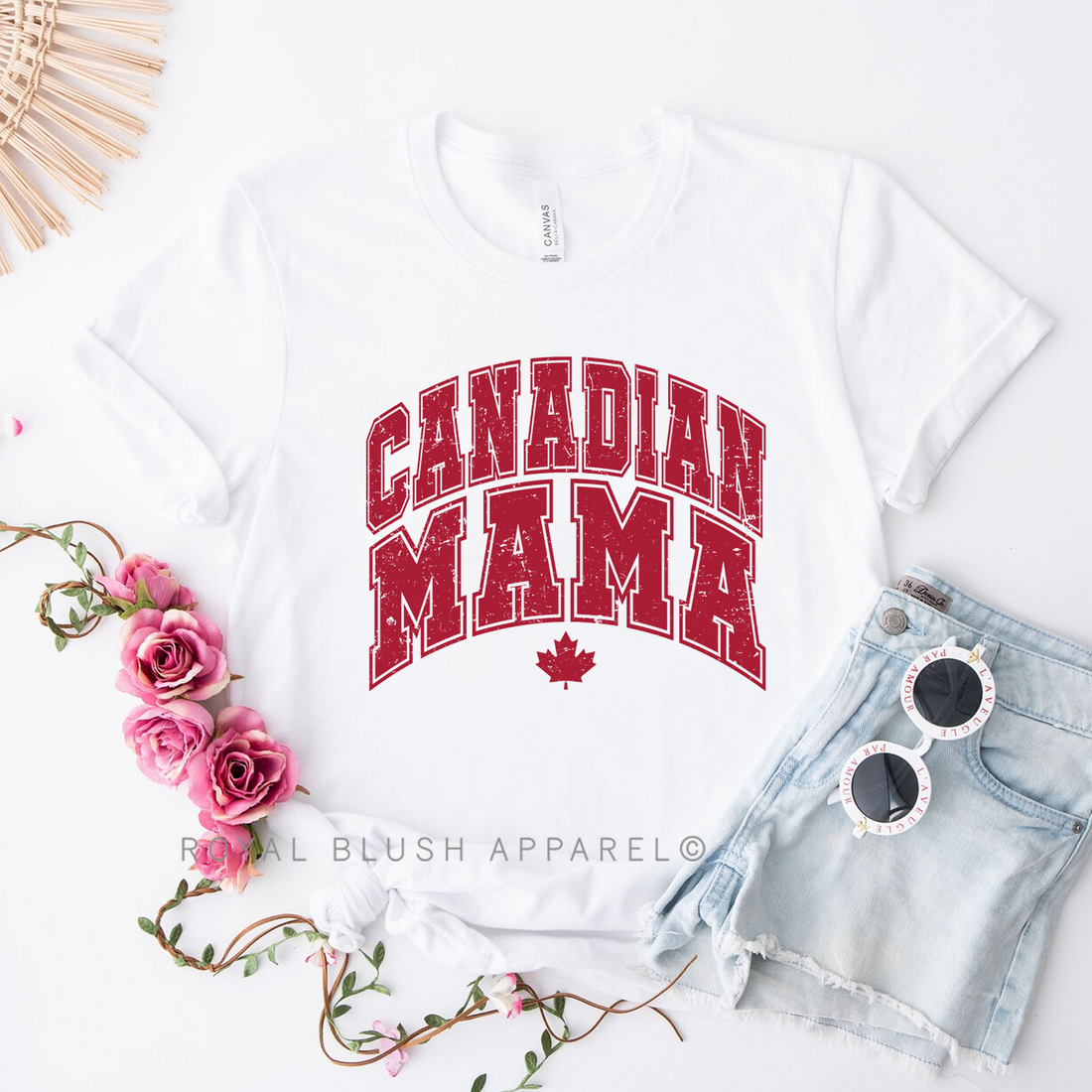 T-shirt unisexe décontracté Canadian Mama