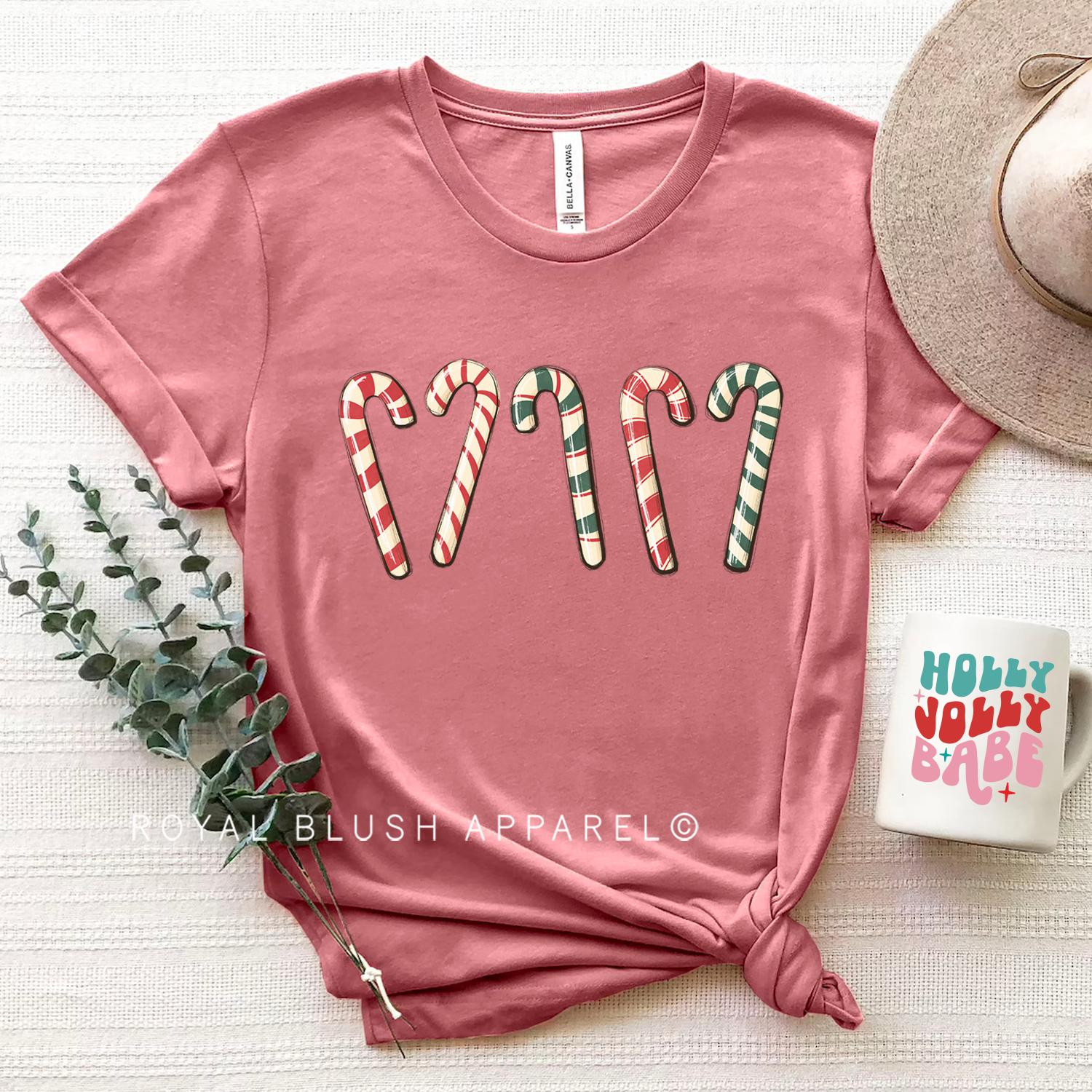 Candy Canes Relaxed Unisex T-shirt