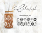 Celestial Iced Coffee Glass