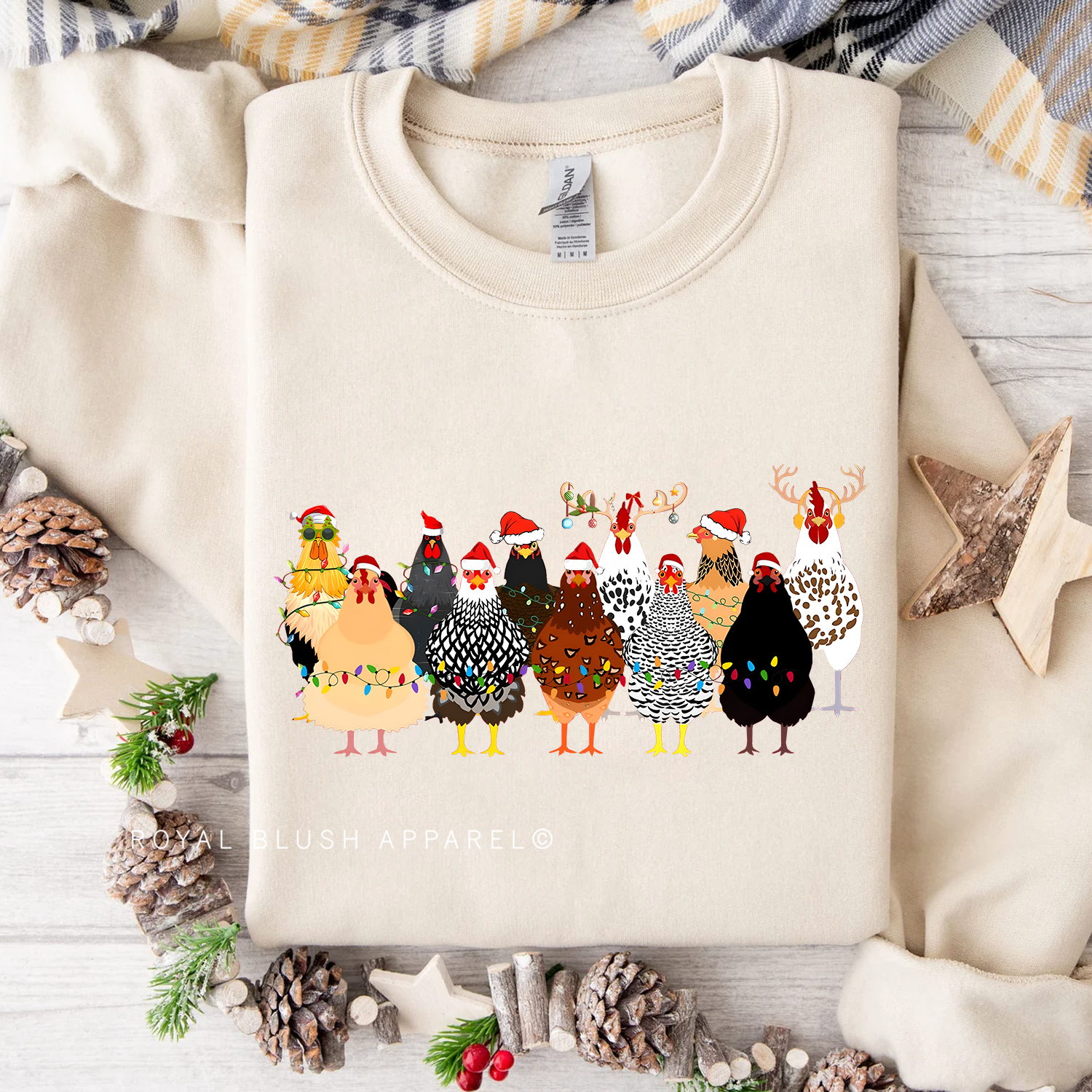 Chicken Santas Sweatshirt