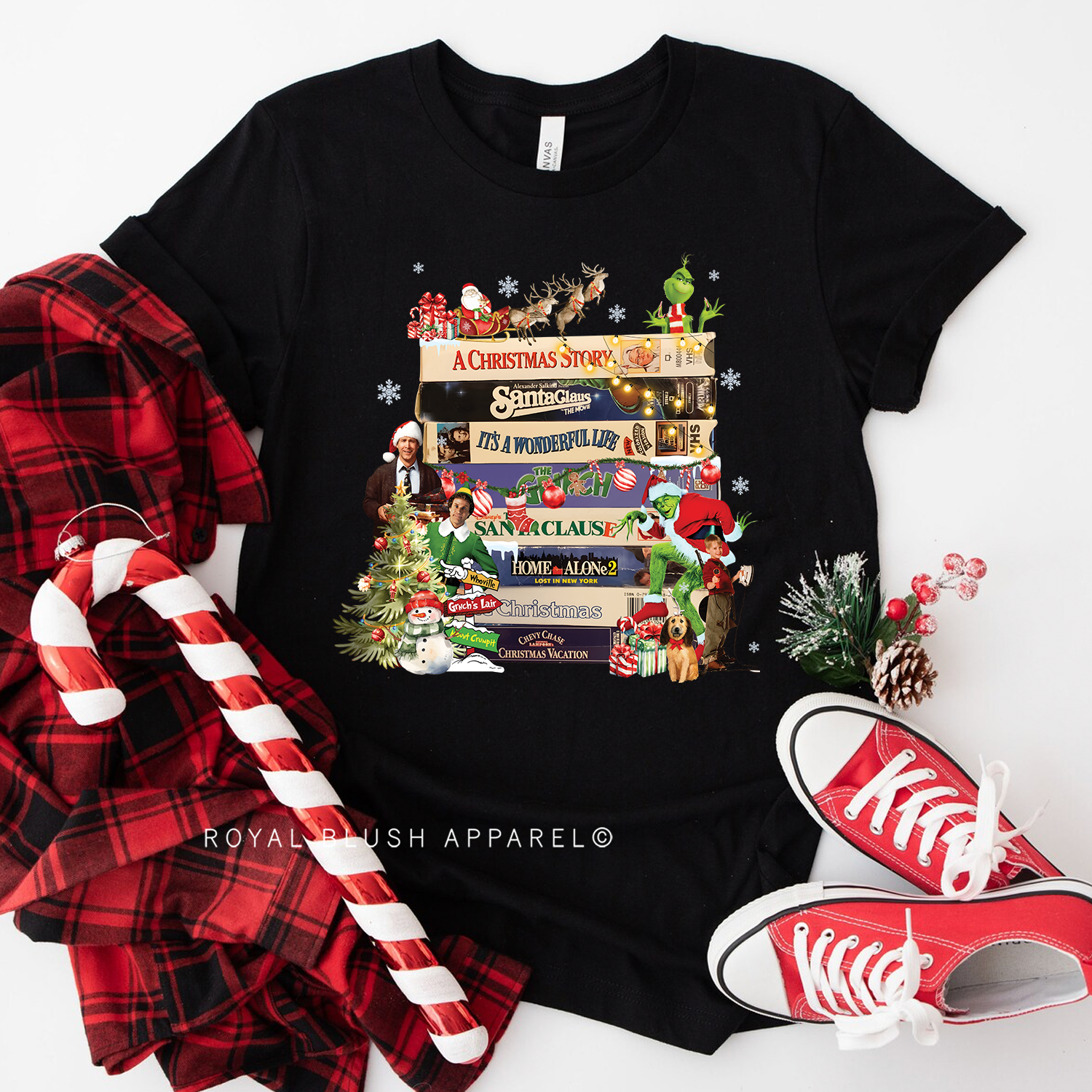 Classic Christmas Movies Relaxed Unisex T-shirt