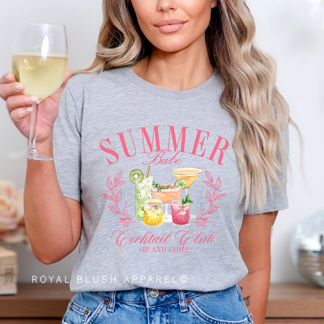 Summer Cocktail Club Relaxed Unisex T-shirt
