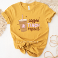 Coffee Teach Repeat coffee T-shirt