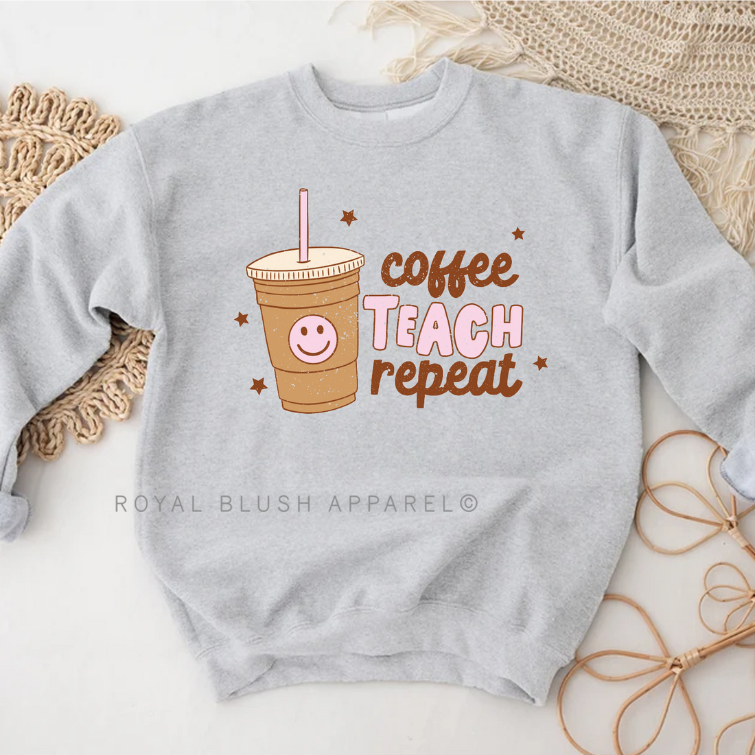 Café Enseigner Répéter Sweatshirt