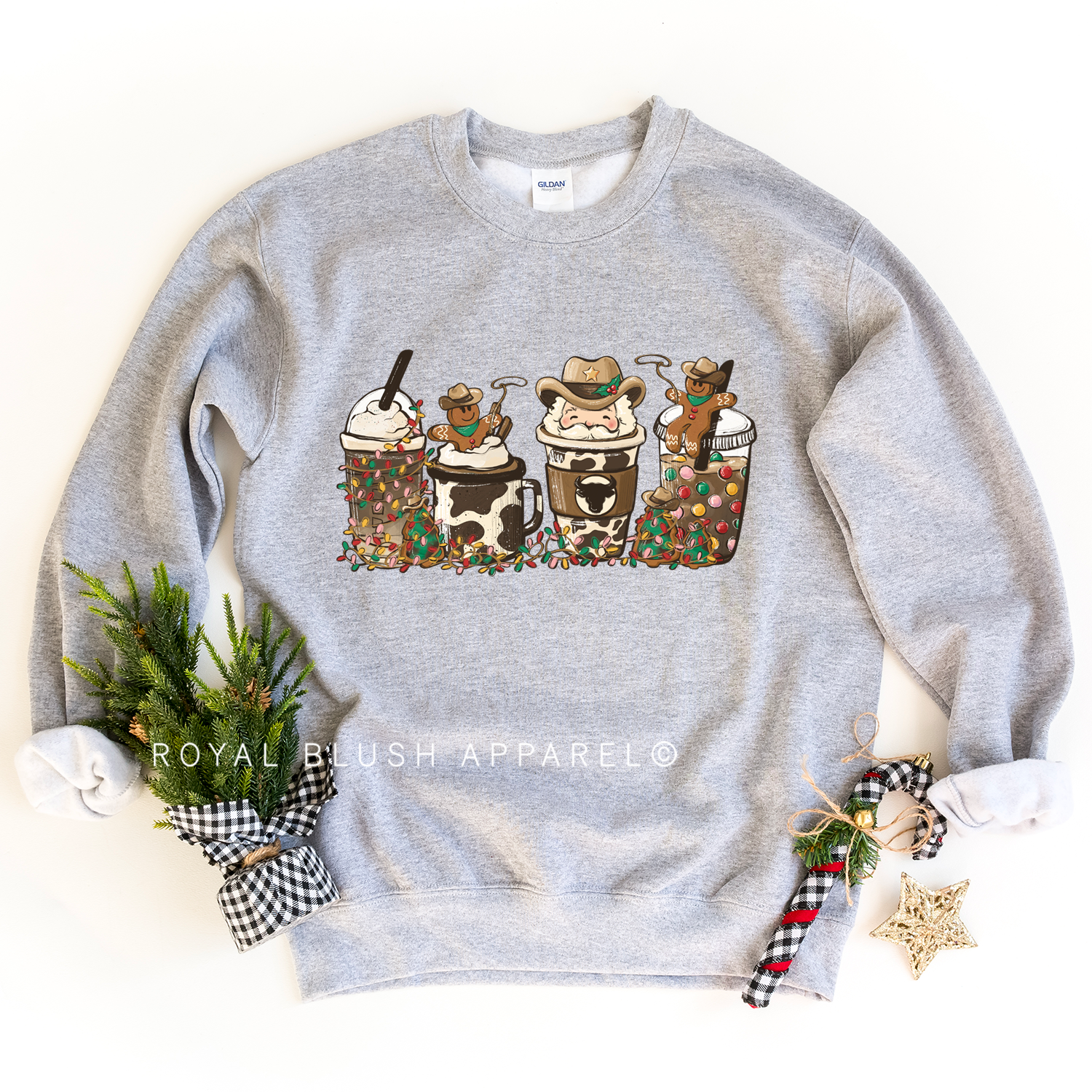 Cowboy Christmas Coffee Sweatshirt