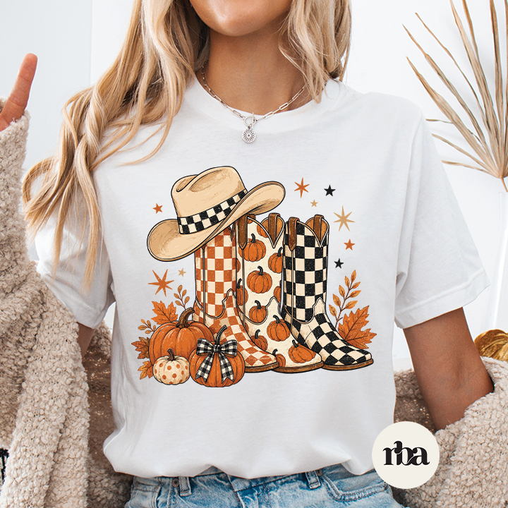 Fall Cowgirl Boots T-shirt