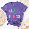 Created With A Purpose christian T-shirt
