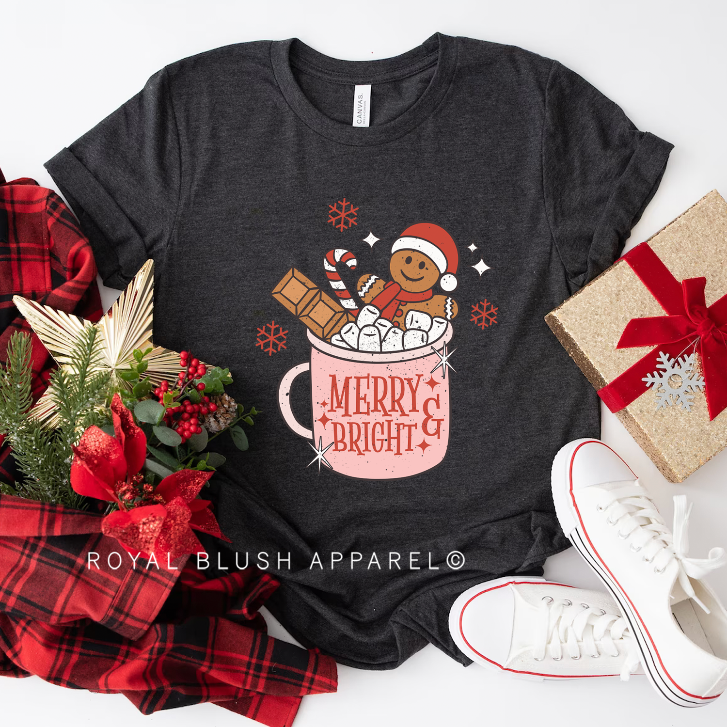 Cup Merry &amp; Bright Relaxed Unisex T-shirt