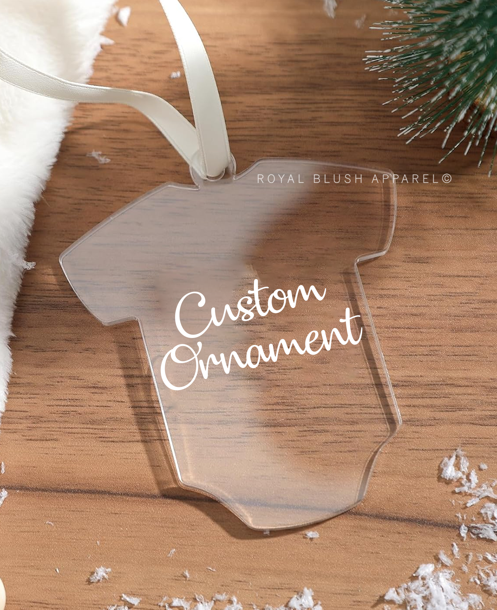 Custom Acrylic Baby Onesie Ornament