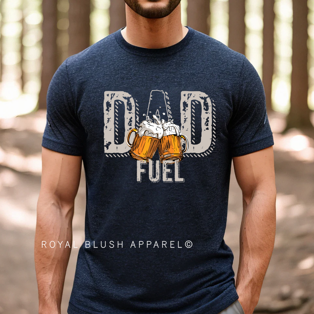 T-shirt unisexe décontracté Dad Fuel