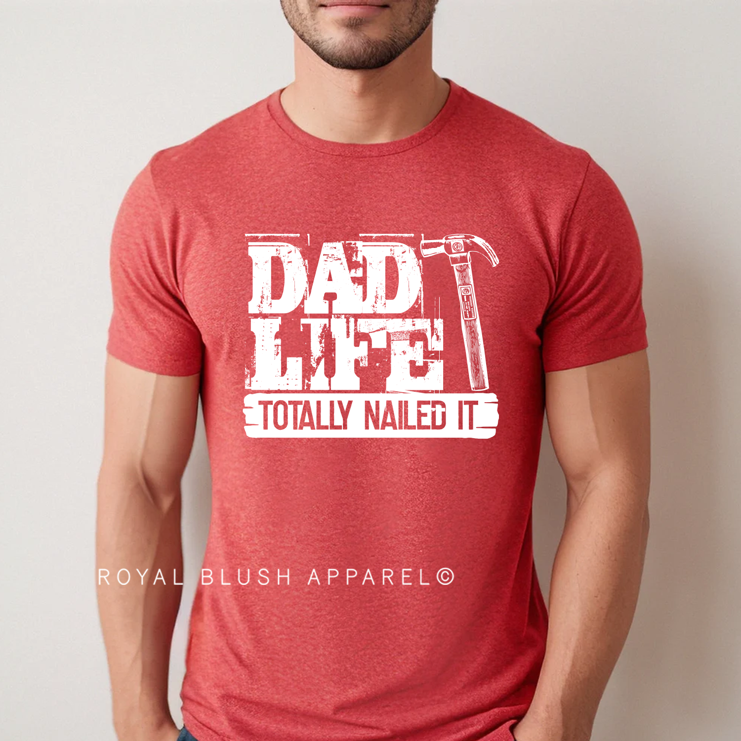 La vie de papa totalement clouée T-shirt unisexe décontracté