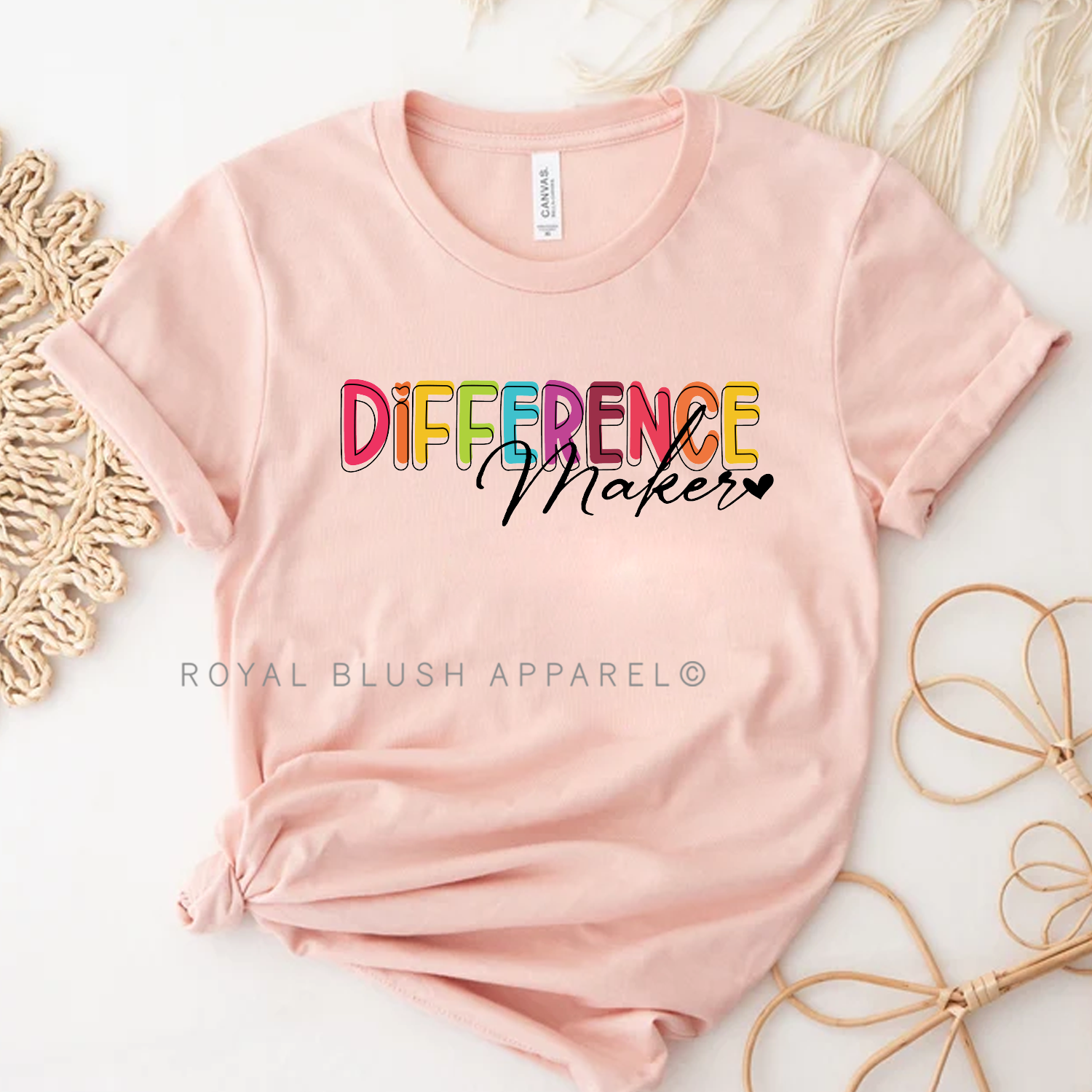 T-shirt unisexe décontracté Difference Maker