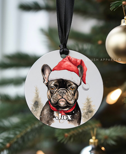 Custom Dog Round Ornament