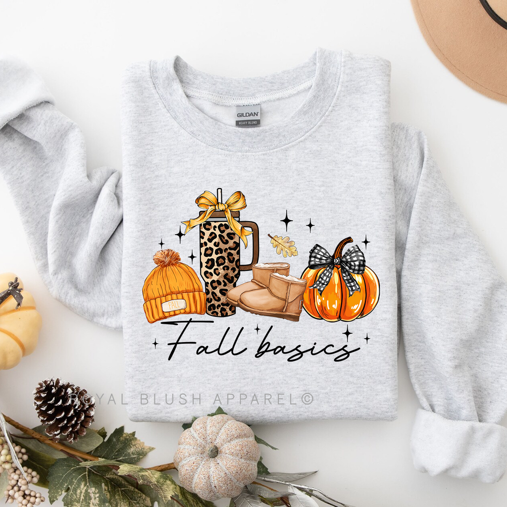 Fall Basics Sweatshirt graphic Sweatshirt mockup.