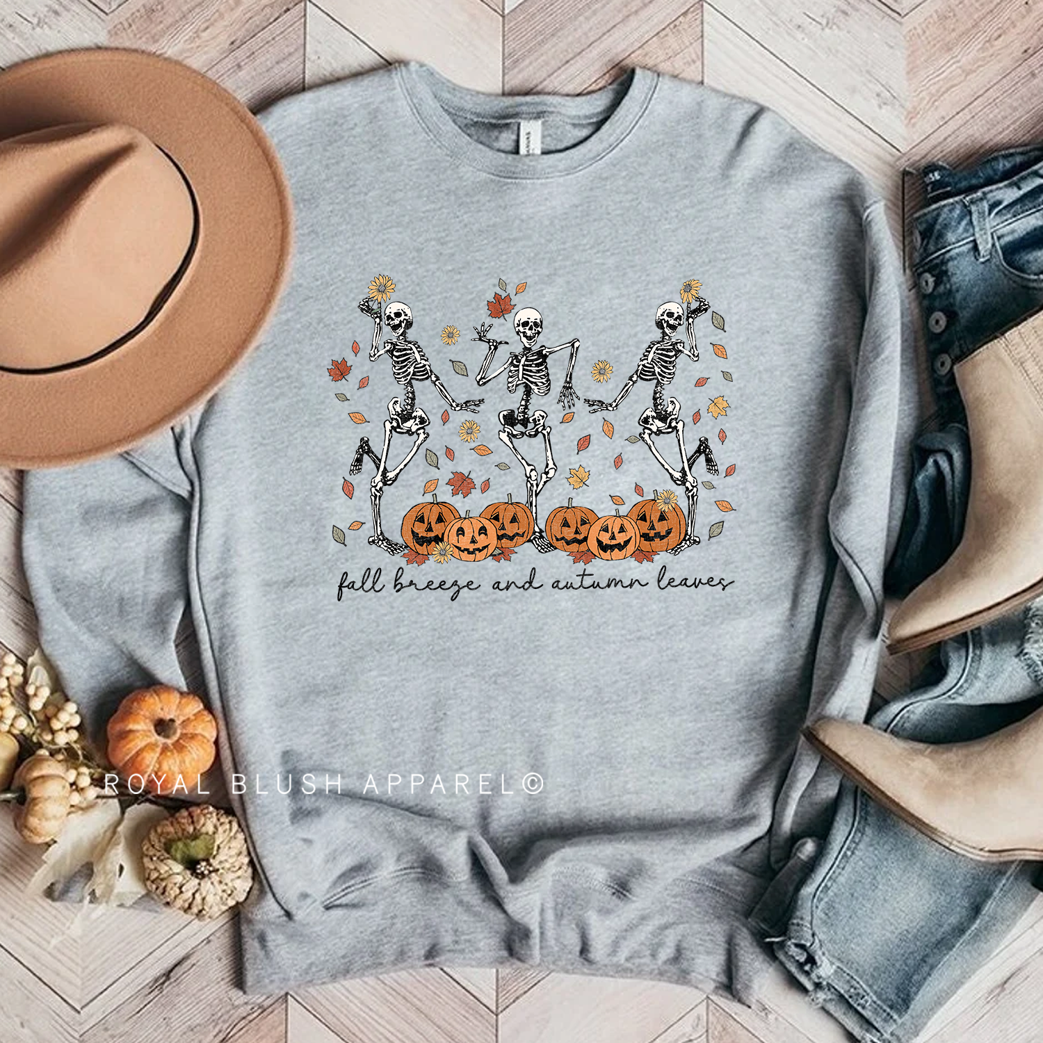 Fall Breeze And Autumn Breeze Babe Crewneck