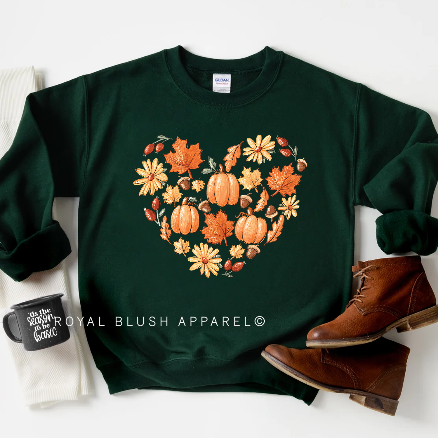 Sweat-shirt Fall Heart