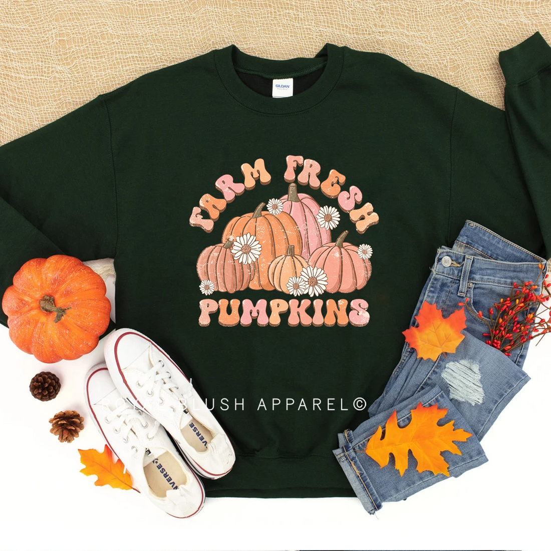 Sweat-shirt Farm Fresh Pumpkins