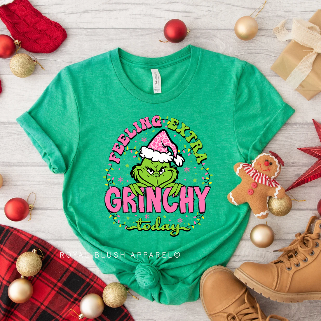 Feeling Extra Grinchy Today Relaxed Unisex T-shirt