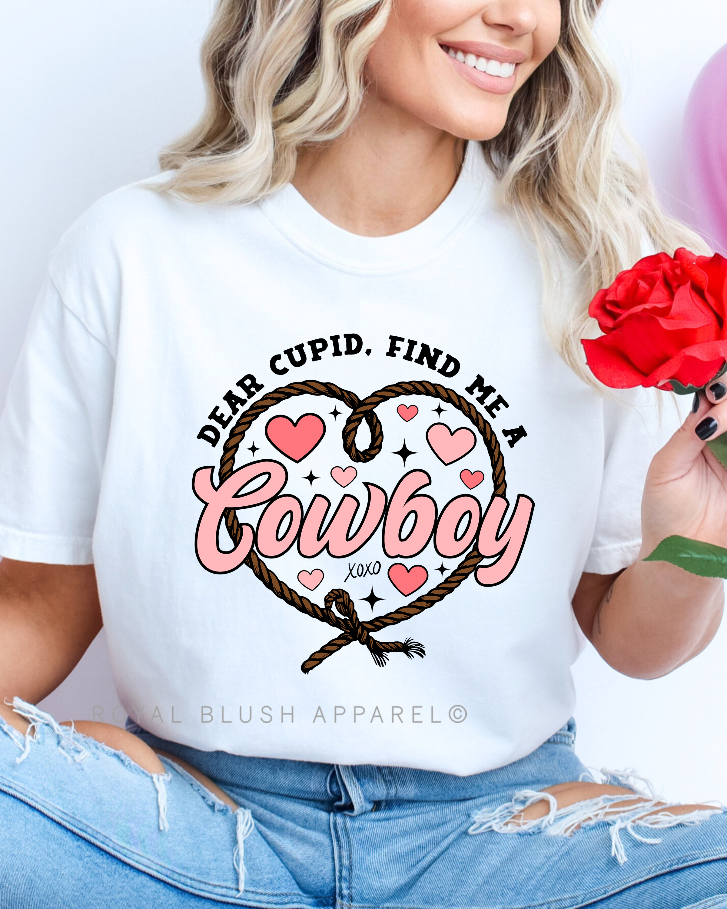 Dear Cupid, Find Me A Cowboy Relaxed Unisex T-shirt