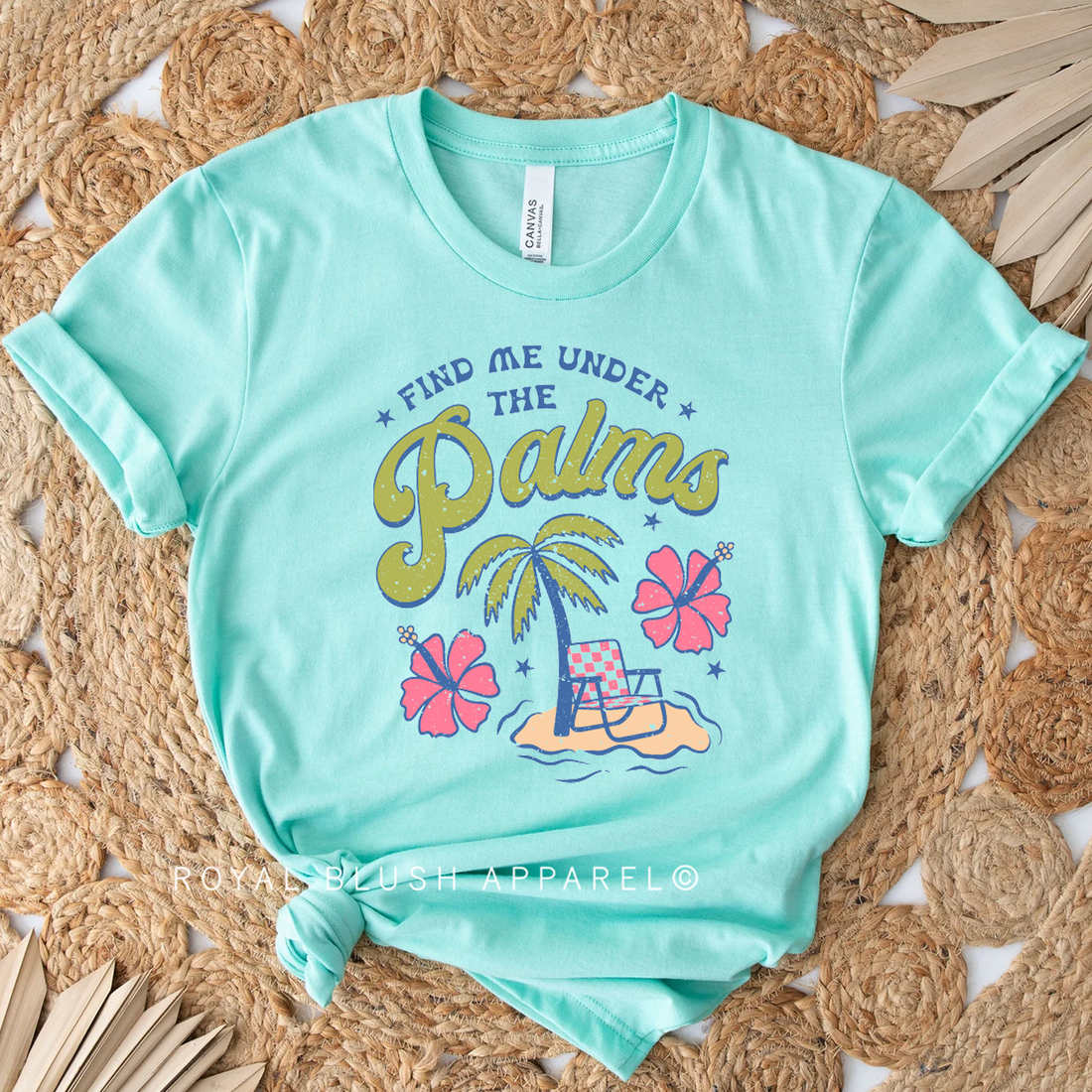 Find Me Under The Palms Relaxed Unisex T-shirt