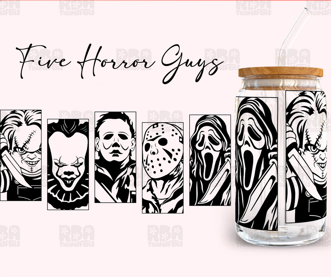 Five Horror Guys Iced Coffee Glass